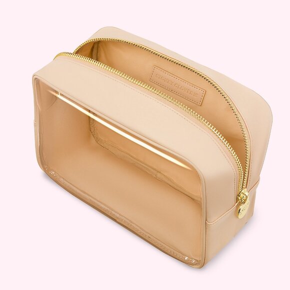 💛 Stoney Clover Lane Clear Front Large Pouch in Sand - Picture 1 of 16